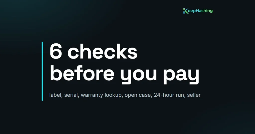 How to Spot a Fake or Tampered Whatsminer or Antminer Before You Pay